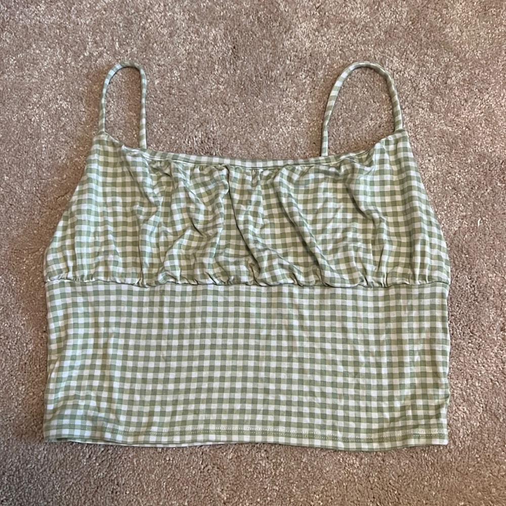 Green tank top